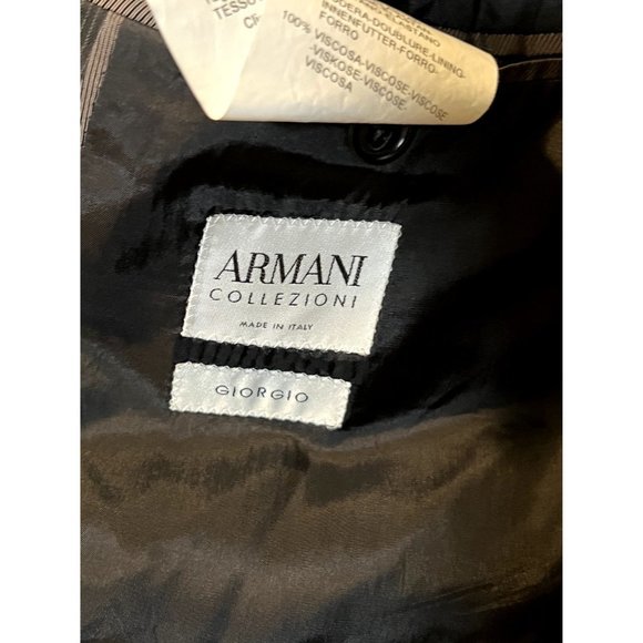 Armani Collezioni Giorgio Pinstripe Blazer  Sport Coat - Size‎ 44L - Picture 5 of 6